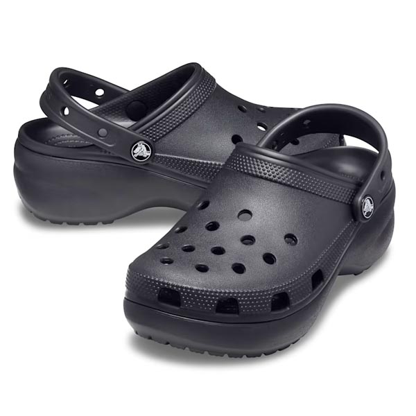 Crocs Women's Classic Platform Clog - Black