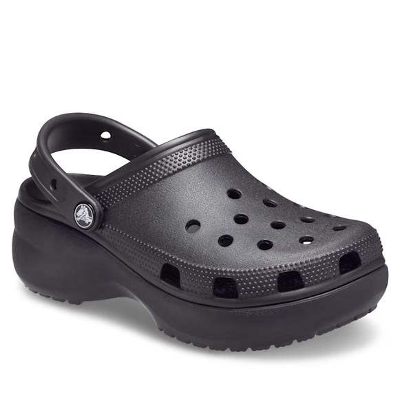 Crocs Women's Classic Platform Clog - Black