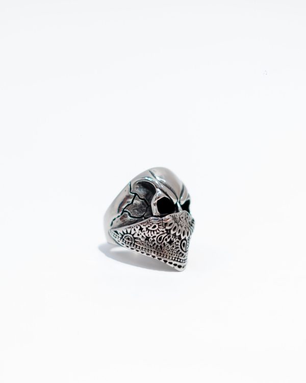 Stainless steel gothic skull mask Ring