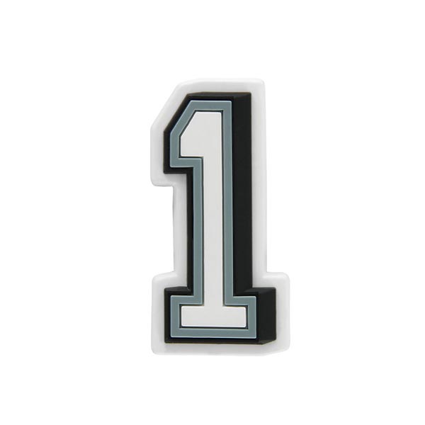 Number 1 Jibbitz Charm