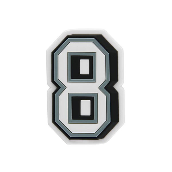 Number 8 Jibbitz Charm