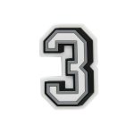 Number 3 Jibbitz Charm