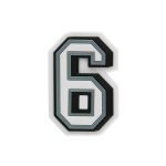 Number 6 Jibbitz Charm