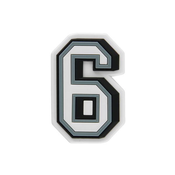 Number 6 Jibbitz Charm
