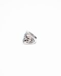 Stainless steel Geometry vintage letter Ring
